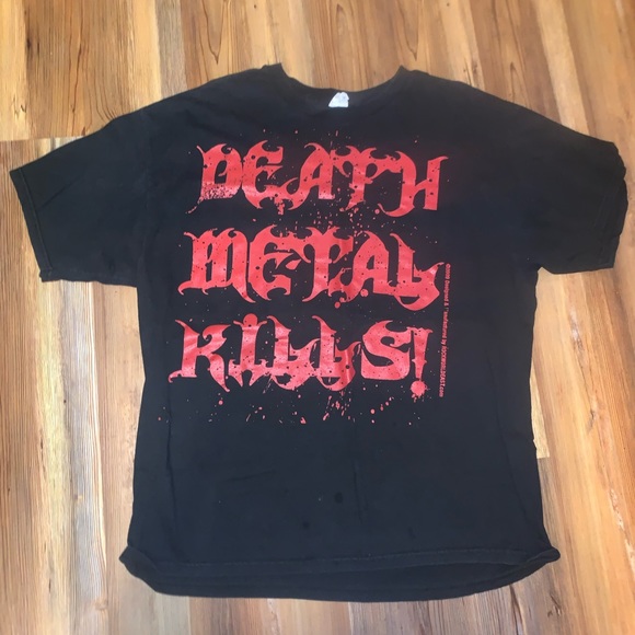 Death Metal Kills Rock Tee - Picture 1 of 3